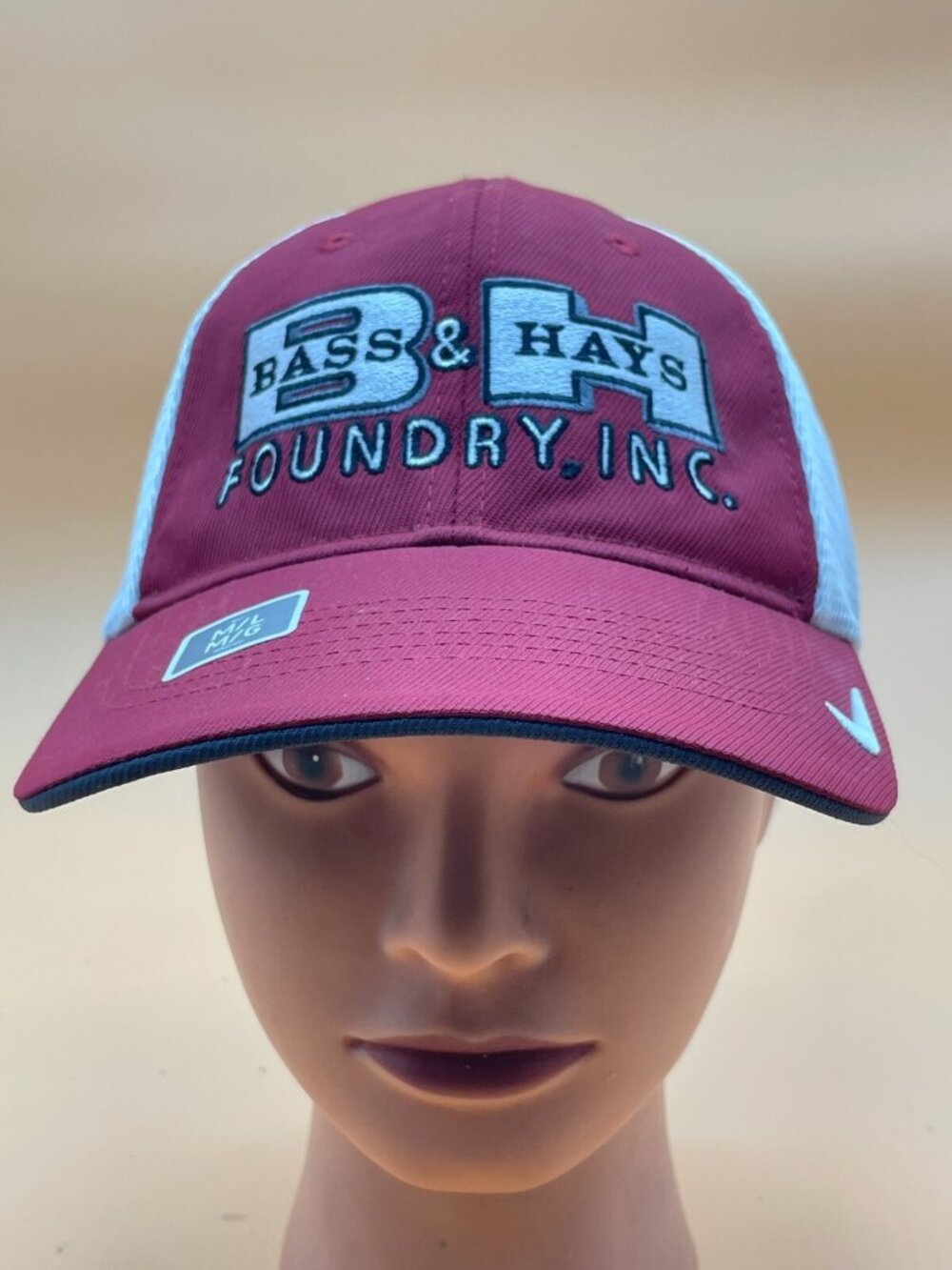 Nike Golf Bass & Hays Foundry INC baseball cap Texas hat mesh back  M/L